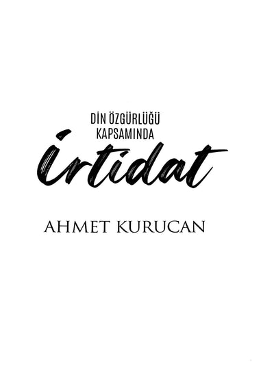 İrtidat | Ahmet Kurucan